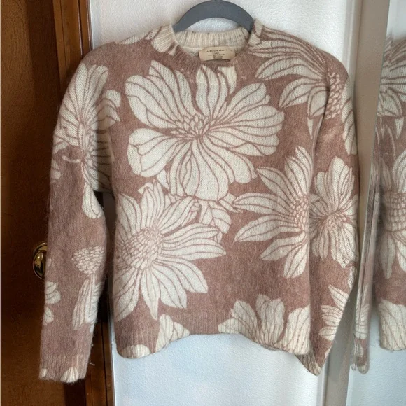 Sezane Julietta Jumper Tan/Ecru Sweater XS - Picture 3 of 10